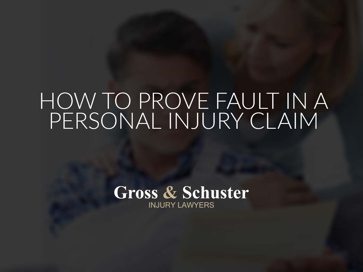How to Prove Fault in a Personal Injury Claim